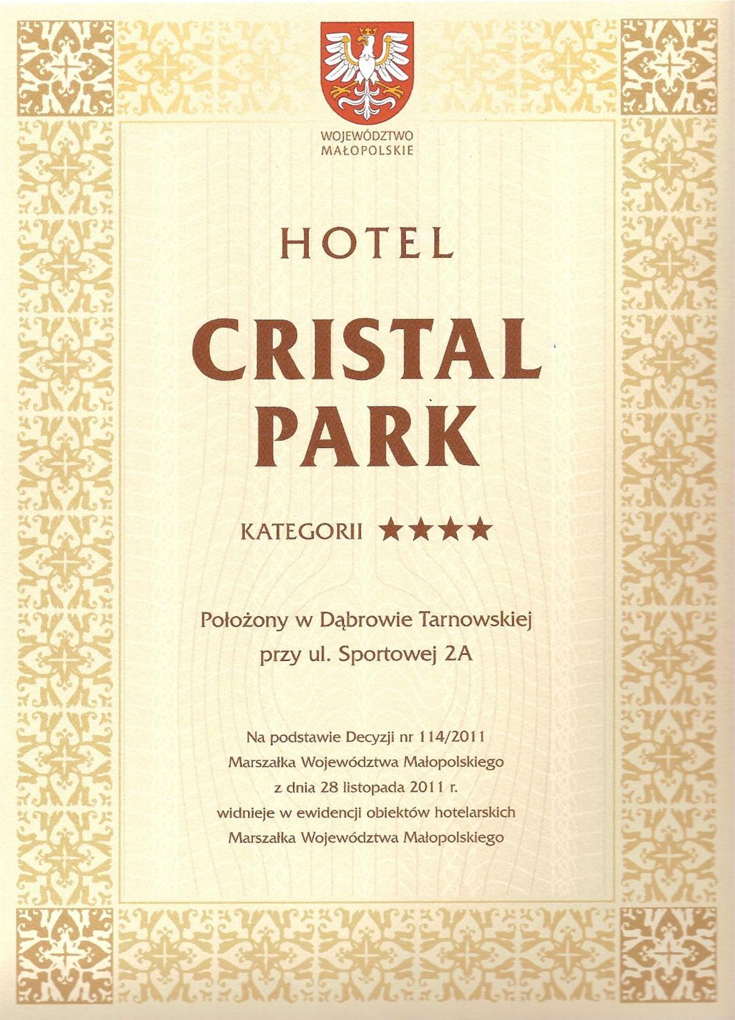 Hotel Cristal Park Dąbrowa Tarnowska Exterior photo